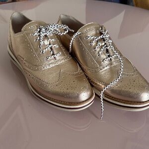 Cole Haan Metallic Rose Gold Women’s Oxfords
